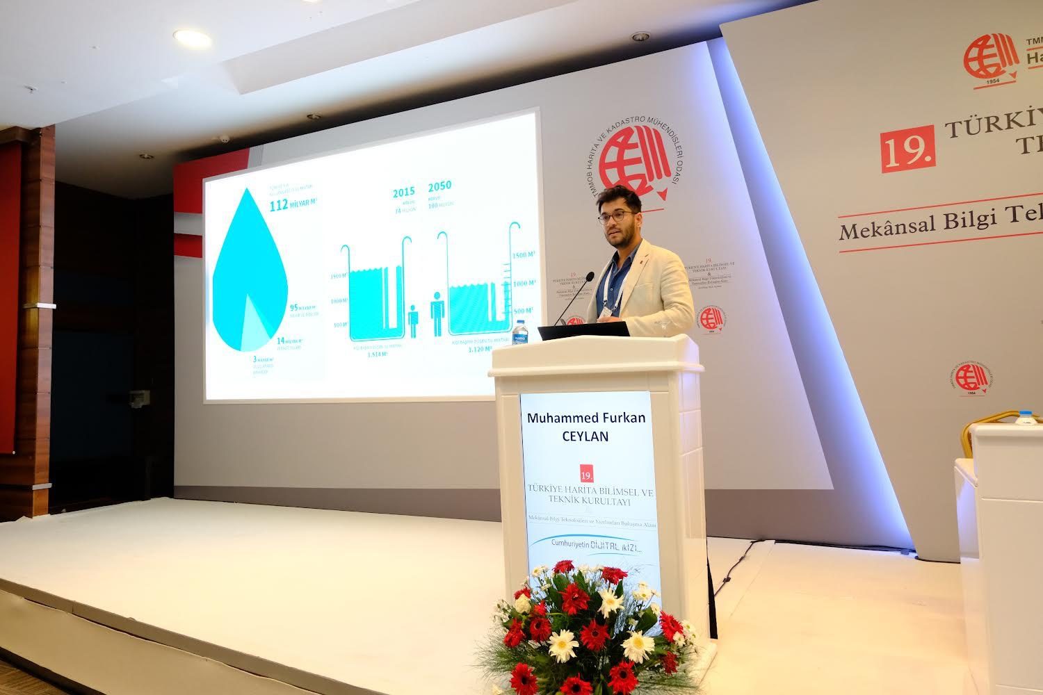19. Türkiye Harita Bilimsel ve Teknik Kurultayı'nda konuşmacı olarak Muhammed Furkan Ceylan